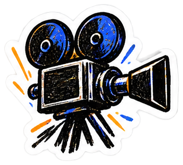 Illustrated film camera